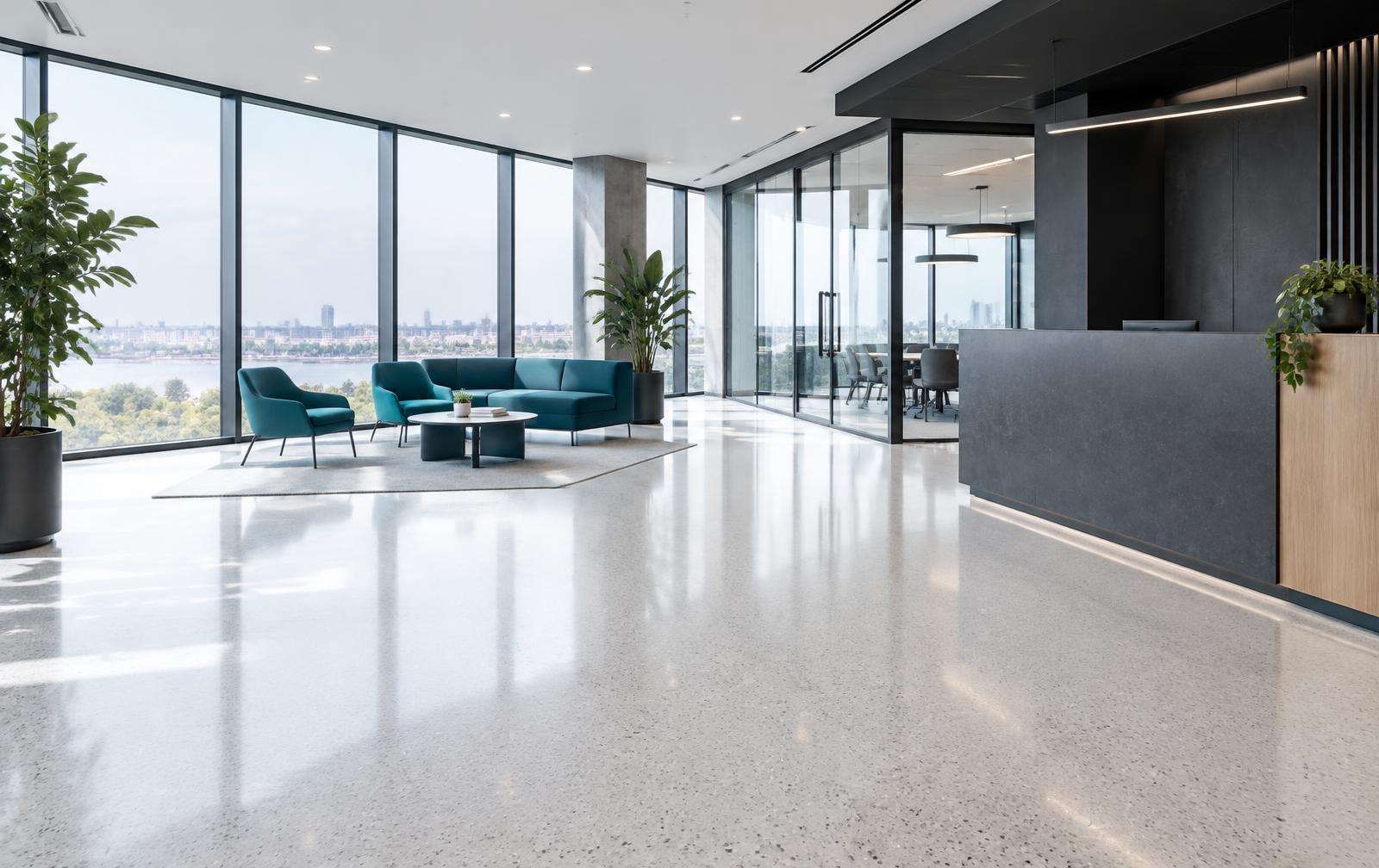 Intérieur professionnel propre et lumineux, image représentative